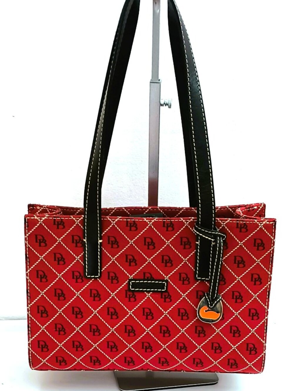 Dooney & Bourke Rust Signature Handbag  Top Handle Tote Bag with Bottom Studs